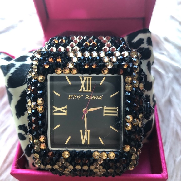 Betsey Johnson Accessories - Betsey Johnson Rhinestones Vintage Watch